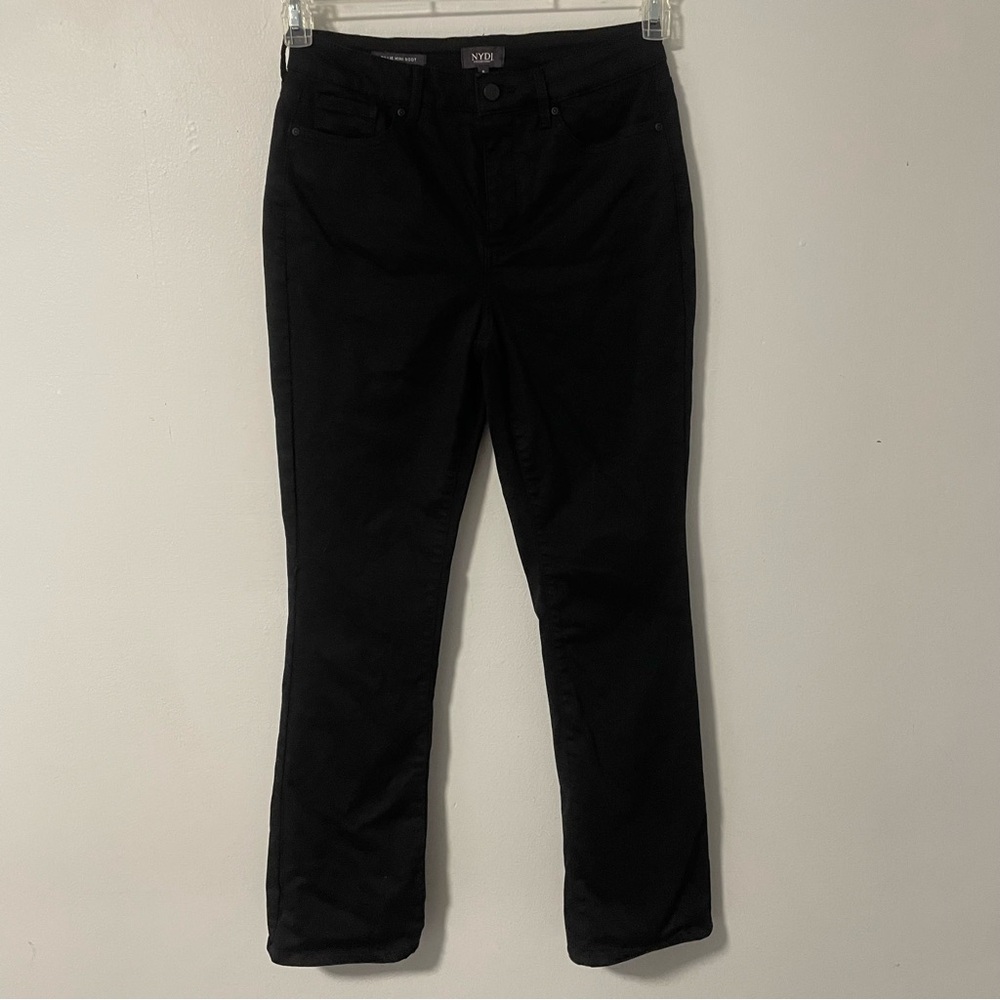 NYDJ Millie Mini Boot Cut Jeans Black Wash Lift and Tuck technology 8‎